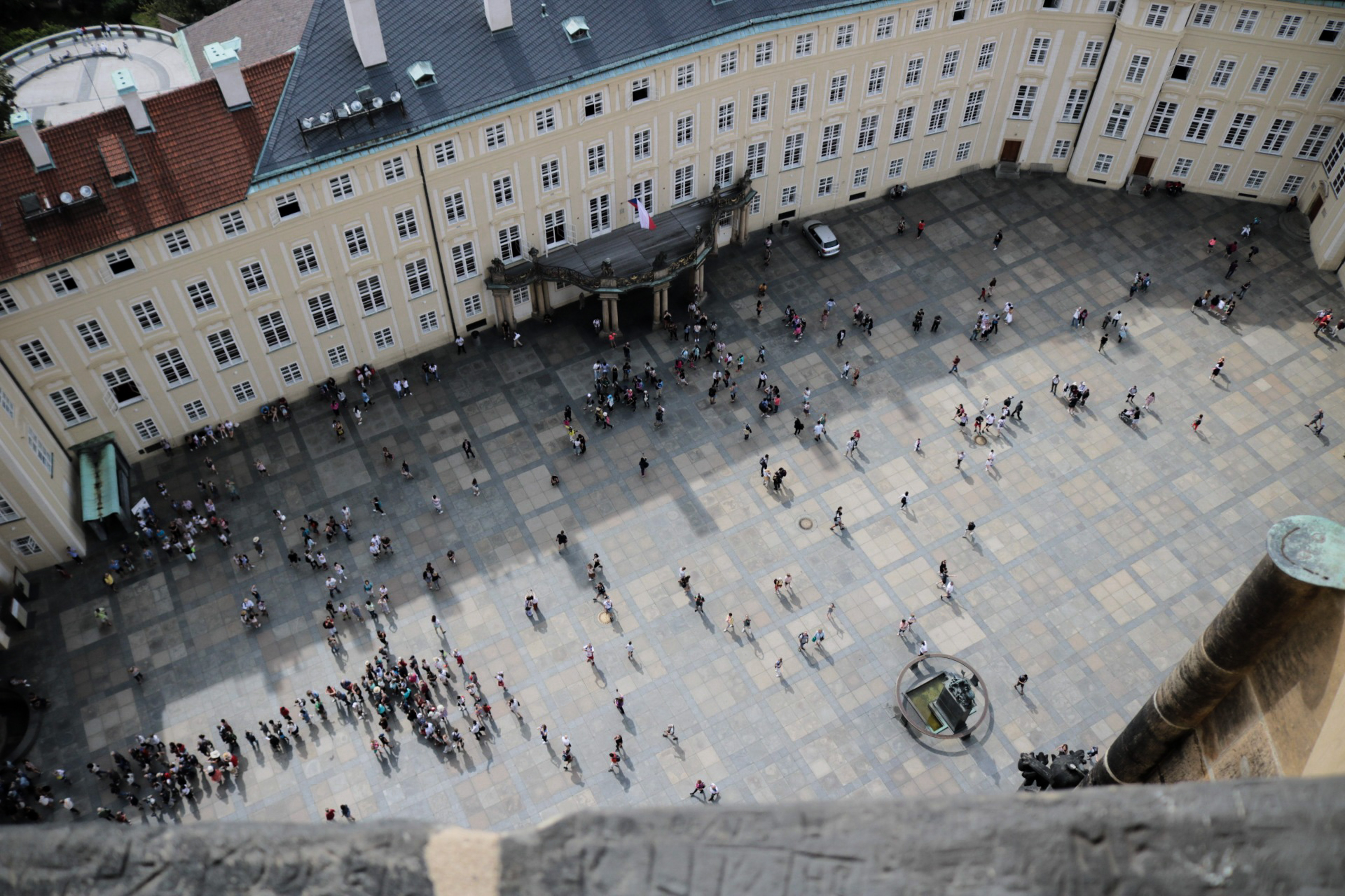 Pohled z katedrály sv. Víta, praha 2018