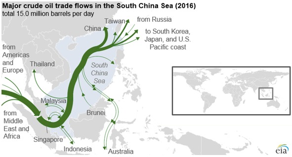 Tchajwanskou úžinou prochází stěžejní námořní trasy představující více než čtvrtinu globálního obchodu.
